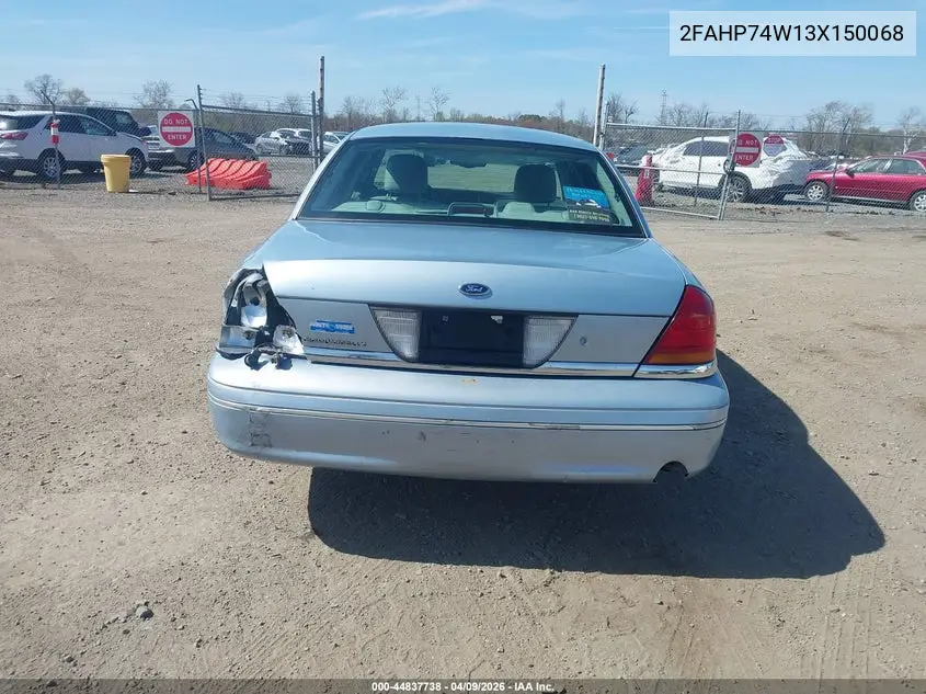 2003 Ford Crown Victoria Lx VIN: 2FAHP74W13X150068 Lot: 44837738