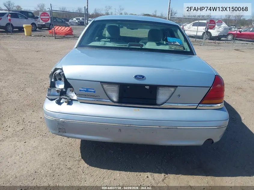 2003 Ford Crown Victoria Lx VIN: 2FAHP74W13X150068 Lot: 44837738