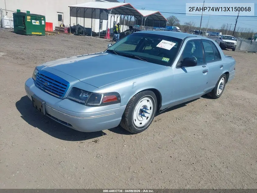 2003 Ford Crown Victoria Lx VIN: 2FAHP74W13X150068 Lot: 44837738