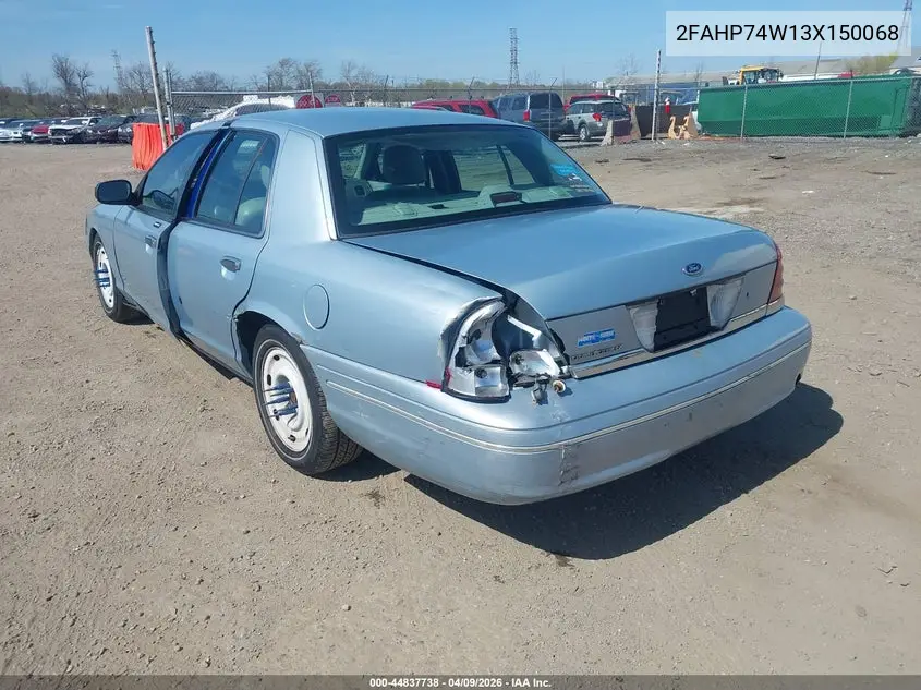 2003 Ford Crown Victoria Lx VIN: 2FAHP74W13X150068 Lot: 44837738