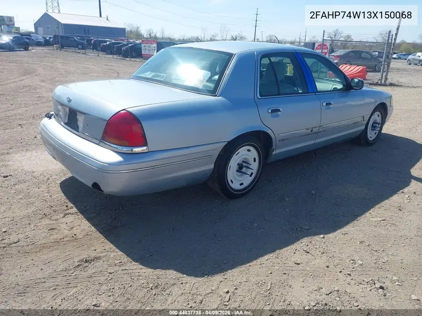2003 Ford Crown Victoria Lx VIN: 2FAHP74W13X150068 Lot: 44837738