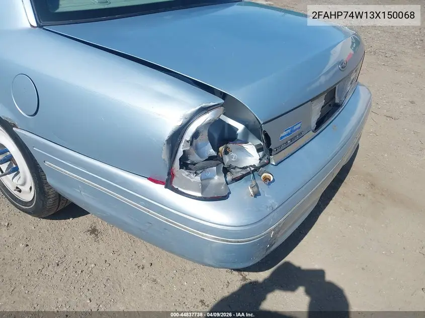2003 Ford Crown Victoria Lx VIN: 2FAHP74W13X150068 Lot: 44837738