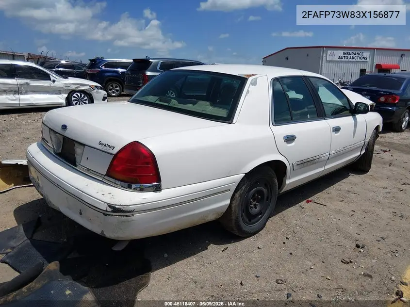 2003 Ford Crown Victoria Standard VIN: 2FAFP73W83X156877 Lot: 45118407