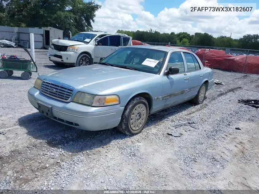 2003 Ford Crown Victoria Standard VIN: 2FAFP73WX3X182607 Lot: 45663799