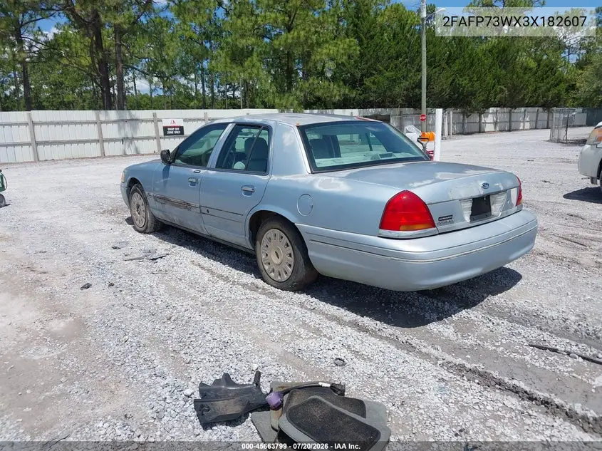 2003 Ford Crown Victoria Standard VIN: 2FAFP73WX3X182607 Lot: 45663799