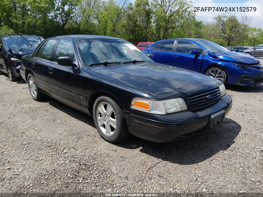 2004 Ford Crown Victoria Lx VIN: 2FAFP74W24X152579 Lot: 44994519