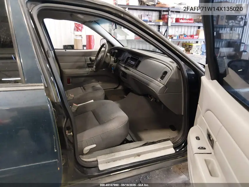 2004 Ford Crown Victoria Police VIN: 2FAFP71W14X135020 Lot: 45107990