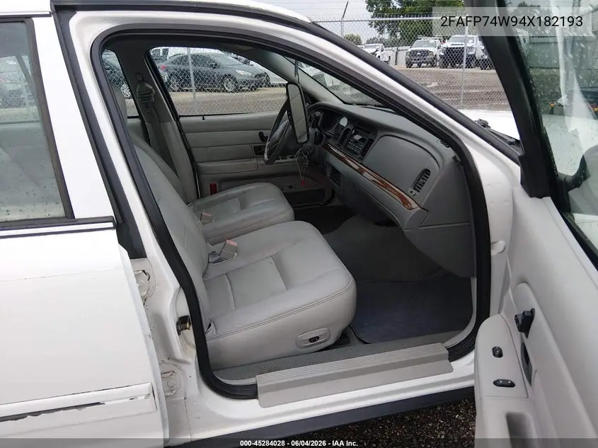 2004 Ford Crown Victoria Lx VIN: 2FAFP74W94X182193 Lot: 45284028