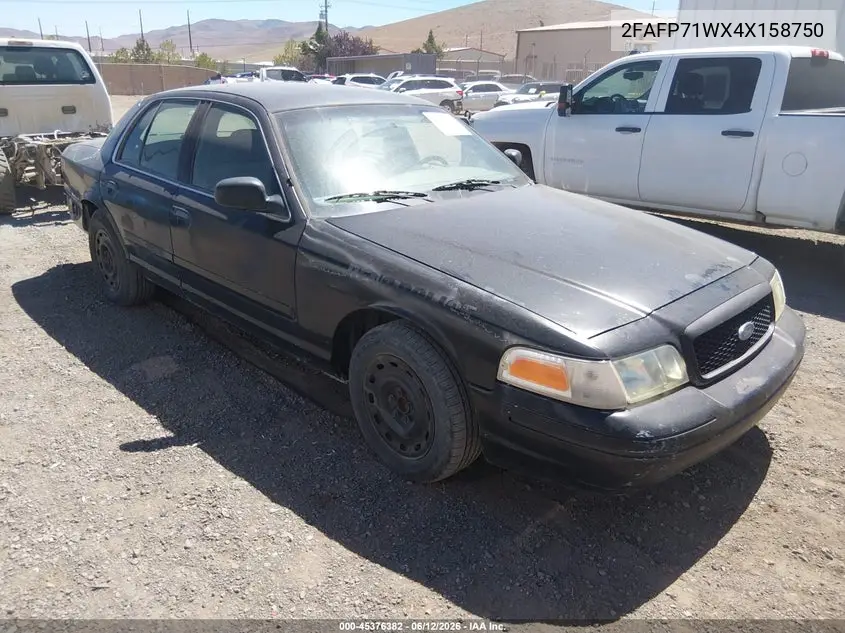 2004 Ford Crown Victoria Police VIN: 2FAFP71WX4X158750 Lot: 45376382