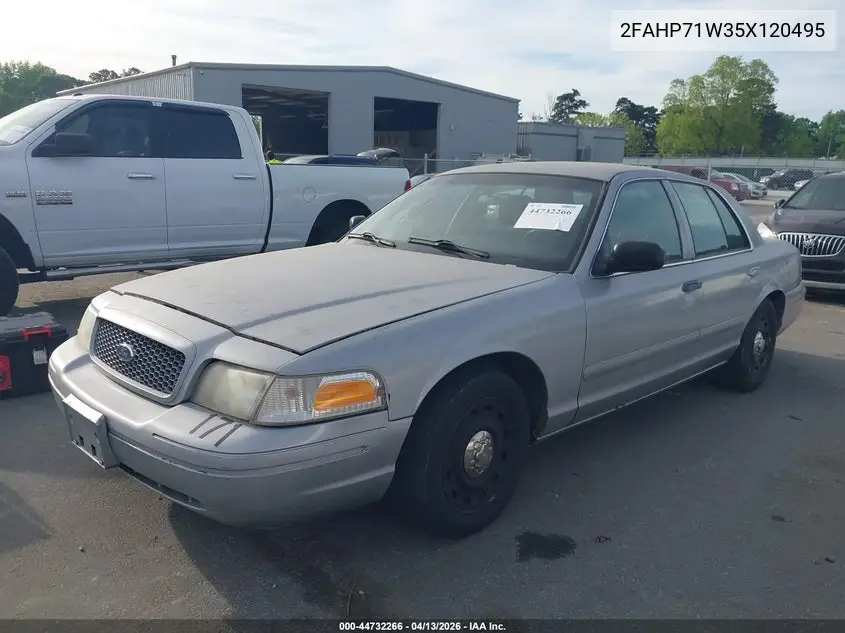 2005 Ford Crown Victoria Police VIN: 2FAHP71W35X120495 Lot: 44732266
