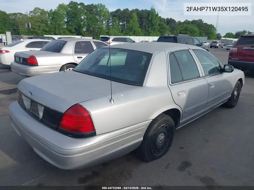 2005 Ford Crown Victoria Police VIN: 2FAHP71W35X120495 Lot: 44732266