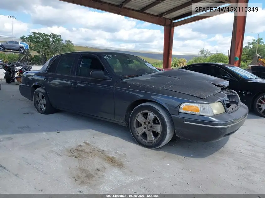 2005 Ford Crown Victoria Lx/Lx Sport VIN: 2FAFP74W45X110349 Lot: 44979838