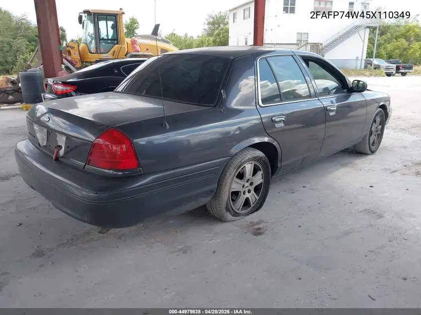 2005 Ford Crown Victoria Lx/Lx Sport VIN: 2FAFP74W45X110349 Lot: 44979838