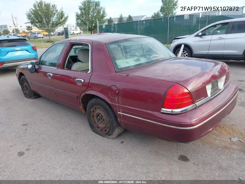 2005 Ford Crown Victoria Police VIN: 2FAFP71W95X107872 Lot: 45652804