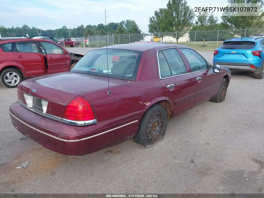 2005 Ford Crown Victoria Police VIN: 2FAFP71W95X107872 Lot: 45652804