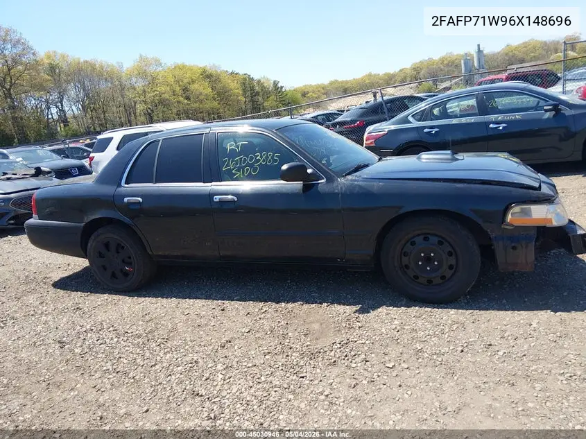 2006 Ford Crown Victoria Police/Police Interceptor VIN: 2FAFP71W96X148696 Lot: 45030946