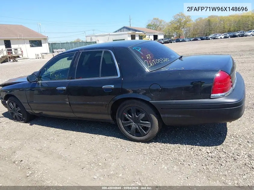2006 Ford Crown Victoria Police/Police Interceptor VIN: 2FAFP71W96X148696 Lot: 45030946