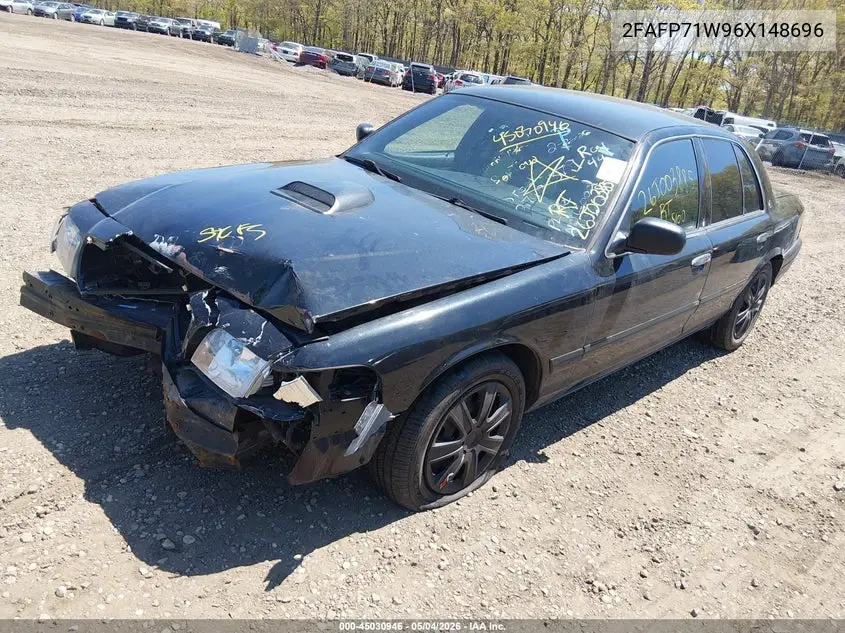 2006 Ford Crown Victoria Police/Police Interceptor VIN: 2FAFP71W96X148696 Lot: 45030946