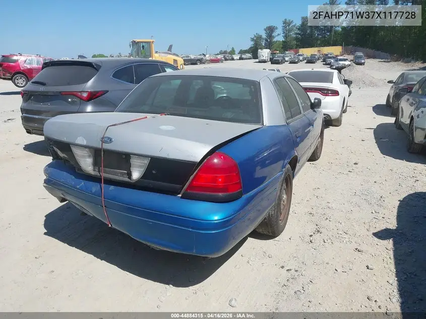 2007 Ford Crown Victoria Police/Police Interceptor VIN: 2FAHP71W37X117728 Lot: 44884315