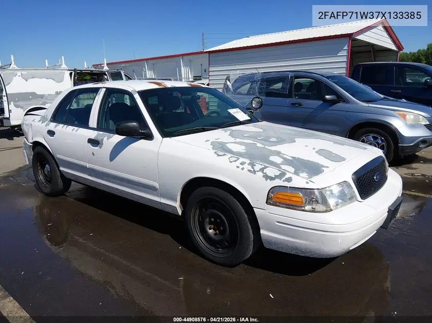 2007 Ford Crown Victoria Police/Police Interceptor VIN: 2FAFP71W37X133385 Lot: 44908576
