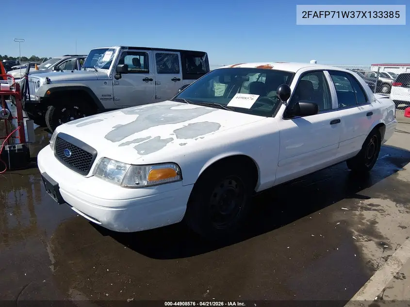 2007 Ford Crown Victoria Police/Police Interceptor VIN: 2FAFP71W37X133385 Lot: 44908576