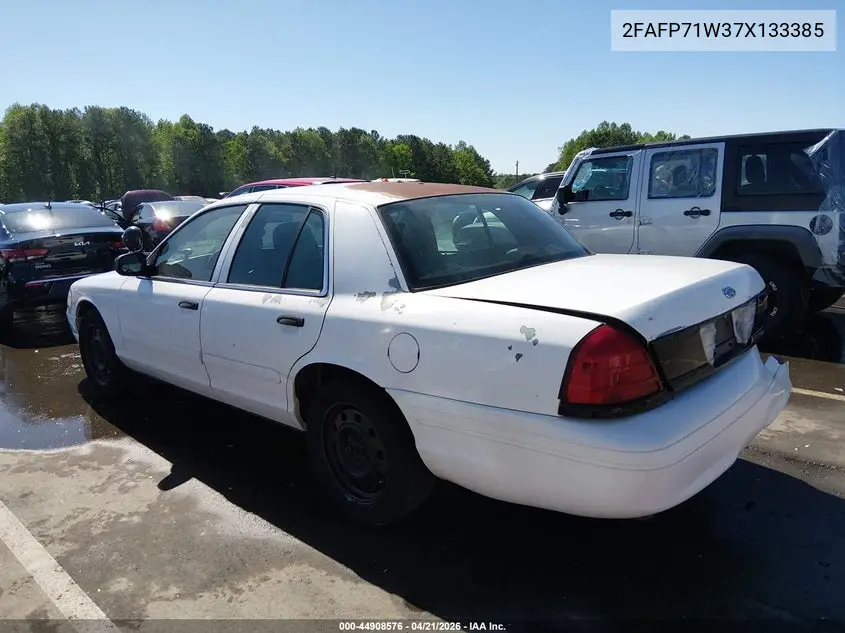 2007 Ford Crown Victoria Police/Police Interceptor VIN: 2FAFP71W37X133385 Lot: 44908576
