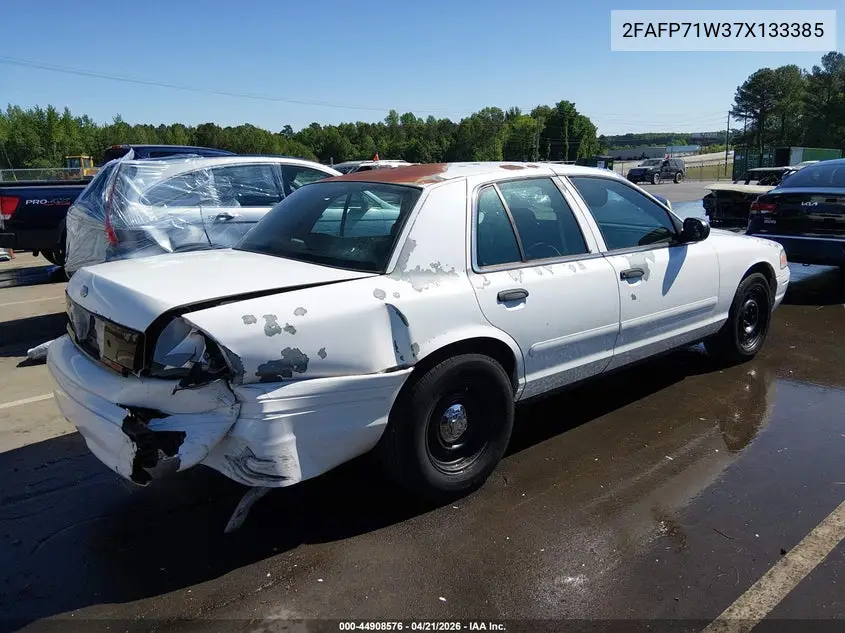 2007 Ford Crown Victoria Police/Police Interceptor VIN: 2FAFP71W37X133385 Lot: 44908576