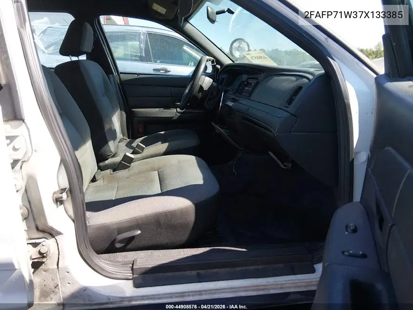 2007 Ford Crown Victoria Police/Police Interceptor VIN: 2FAFP71W37X133385 Lot: 44908576