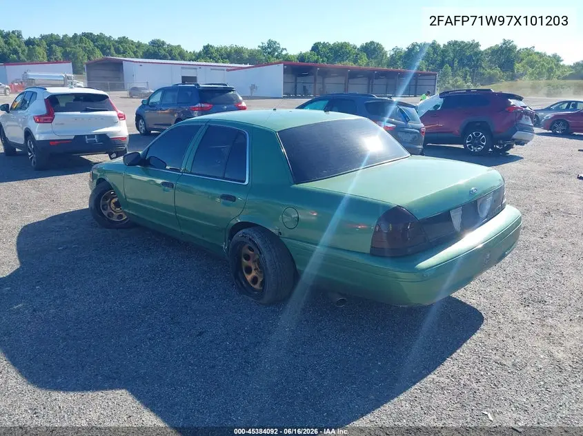 2007 Ford Crown Victoria Police/Police Interceptor VIN: 2FAFP71W97X101203 Lot: 45384092