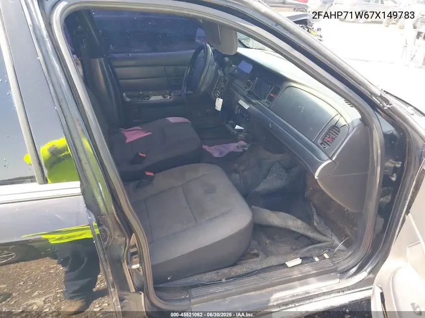 2007 Ford Crown Victoria Police/Police Interceptor VIN: 2FAHP71W67X149783 Lot: 45521062