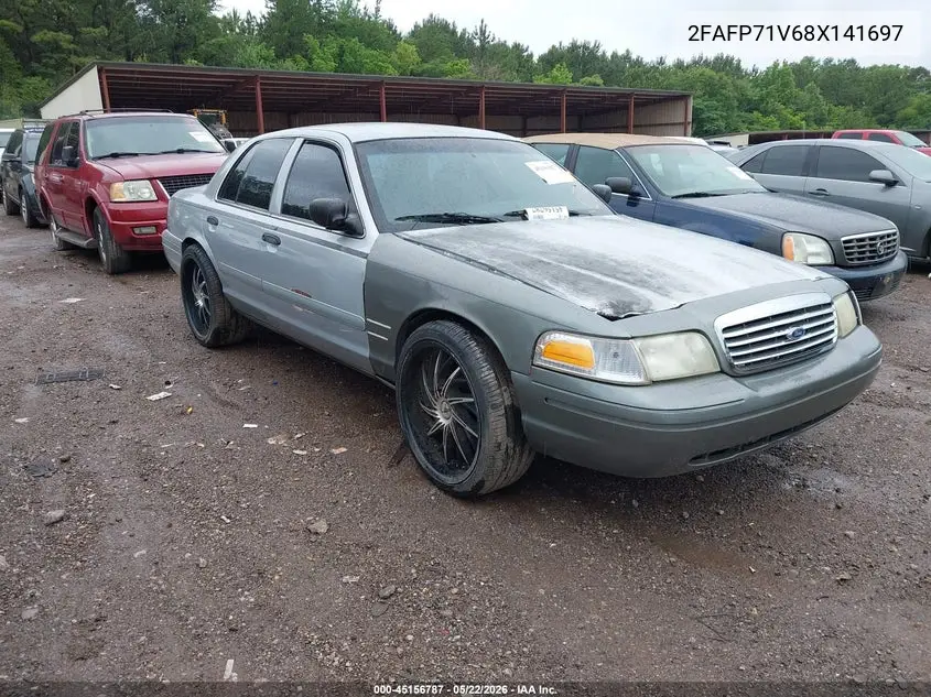 2008 Ford Crown Victoria Police/Police Interceptor VIN: 2FAFP71V68X141697 Lot: 45156787