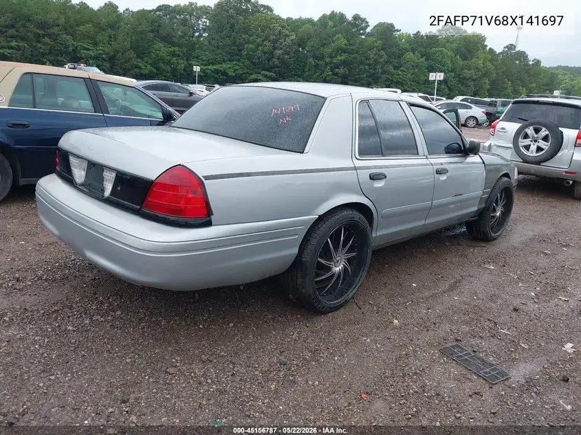 2008 Ford Crown Victoria Police/Police Interceptor VIN: 2FAFP71V68X141697 Lot: 45156787