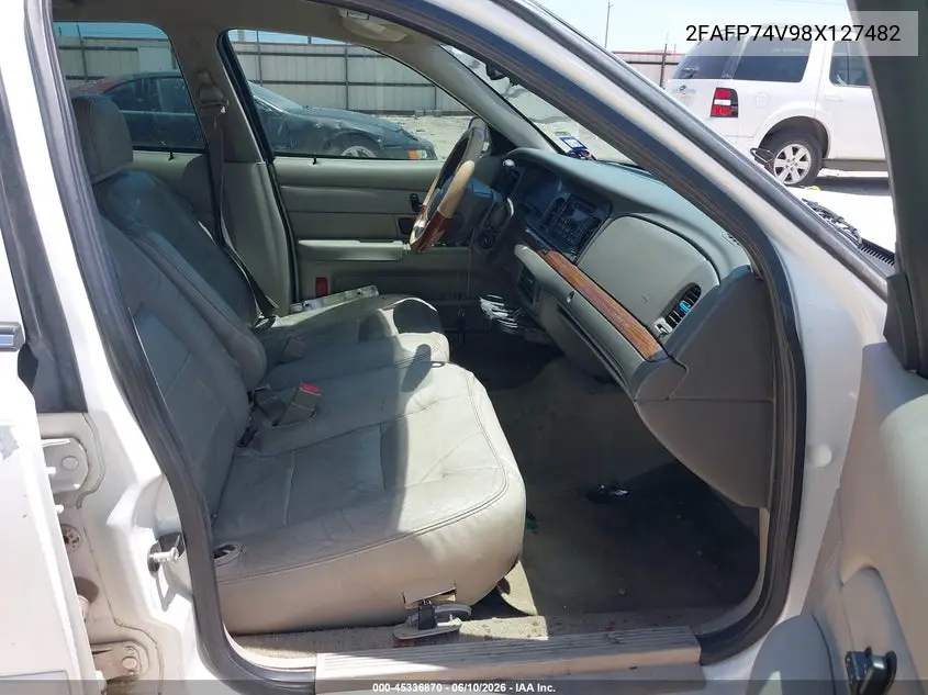 2008 Ford Crown Victoria Lx VIN: 2FAFP74V98X127482 Lot: 45336870