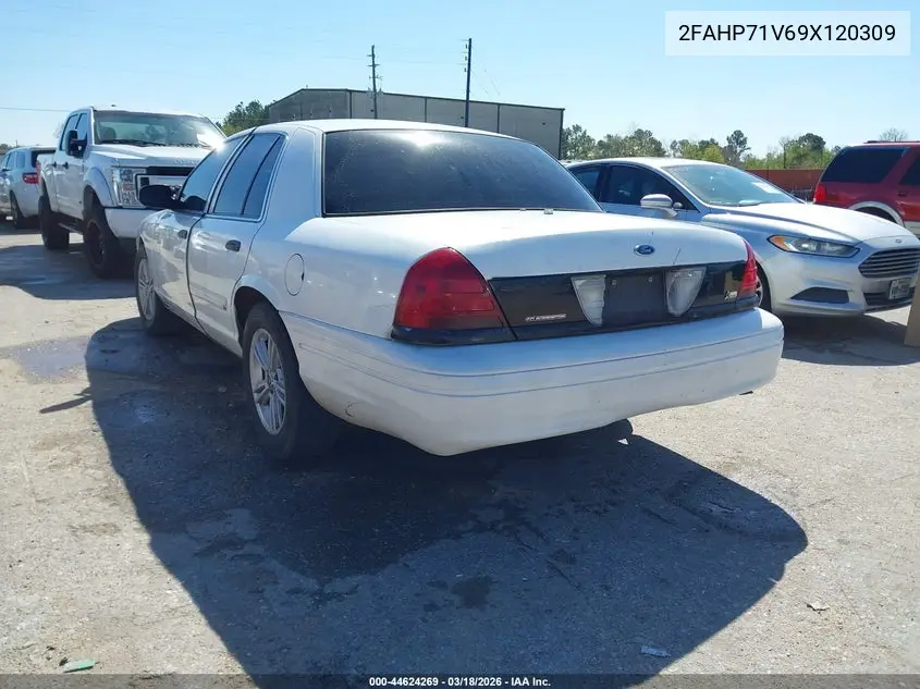2009 Ford Crown Victoria Police/Police Interceptor VIN: 2FAHP71V69X120309 Lot: 44624269