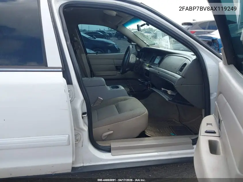 2010 Ford Crown Victoria Police/Police Interceptor VIN: 2FABP7BV8AX119249 Lot: 44865891