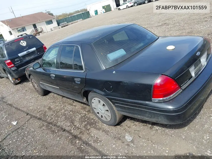 2010 Ford Crown Victoria Police/Police Interceptor VIN: 2FABP7BVXAX101559 Lot: 45002438