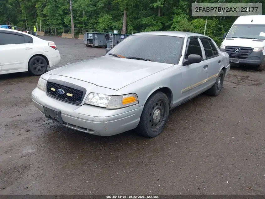 2010 Ford Crown Victoria Police/Police Interceptor VIN: 2FABP7BV2AX122177 Lot: 45153108