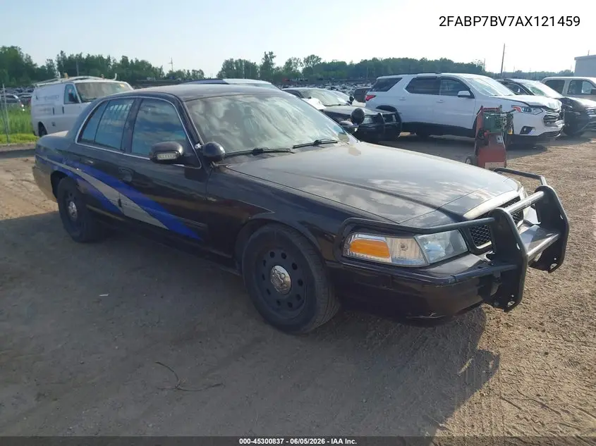 2010 Ford Crown Victoria Police/Police Interceptor VIN: 2FABP7BV7AX121459 Lot: 45300837