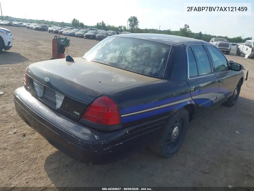 2010 Ford Crown Victoria Police/Police Interceptor VIN: 2FABP7BV7AX121459 Lot: 45300837