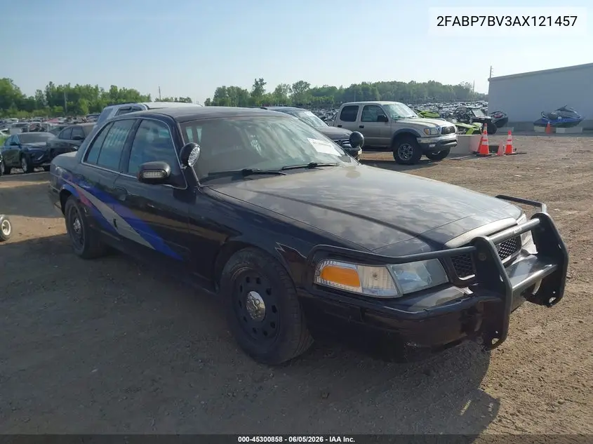 2010 Ford Crown Victoria Police/Police Interceptor VIN: 2FABP7BV3AX121457 Lot: 45300858