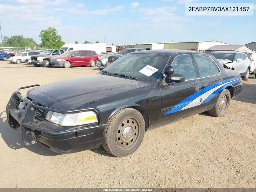 2010 Ford Crown Victoria Police/Police Interceptor VIN: 2FABP7BV3AX121457 Lot: 45300858