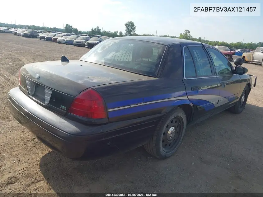 2010 Ford Crown Victoria Police/Police Interceptor VIN: 2FABP7BV3AX121457 Lot: 45300858