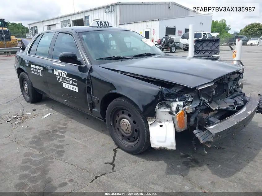 2010 Ford Crown Victoria Police/Police Interceptor VIN: 2FABP7BV3AX135987 Lot: 45435721