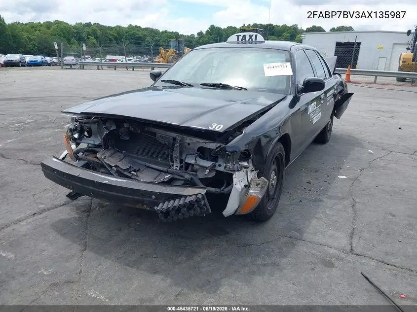 2010 Ford Crown Victoria Police/Police Interceptor VIN: 2FABP7BV3AX135987 Lot: 45435721