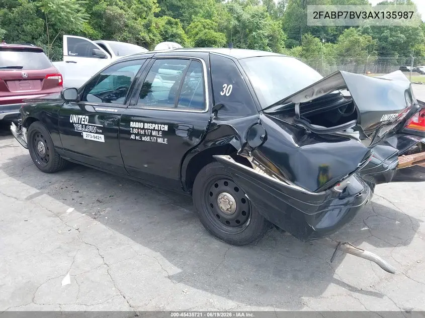 2010 Ford Crown Victoria Police/Police Interceptor VIN: 2FABP7BV3AX135987 Lot: 45435721