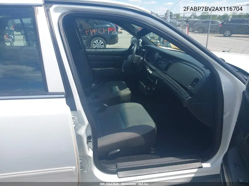 2010 Ford Crown Victoria Police/Police Interceptor VIN: 2FABP7BV2AX116704 Lot: 45442949