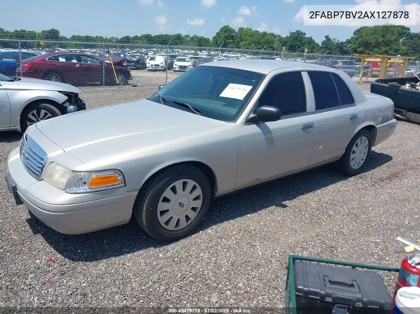 2010 Ford Crown Victoria Police Interceptor VIN: 2FABP7BV2AX127878 Lot: 45479716