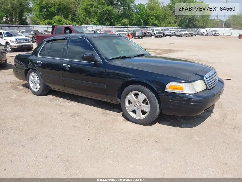 2011 Ford Crown Victoria Lx VIN: 2FABP7EV7BX184560 Lot: 44722907