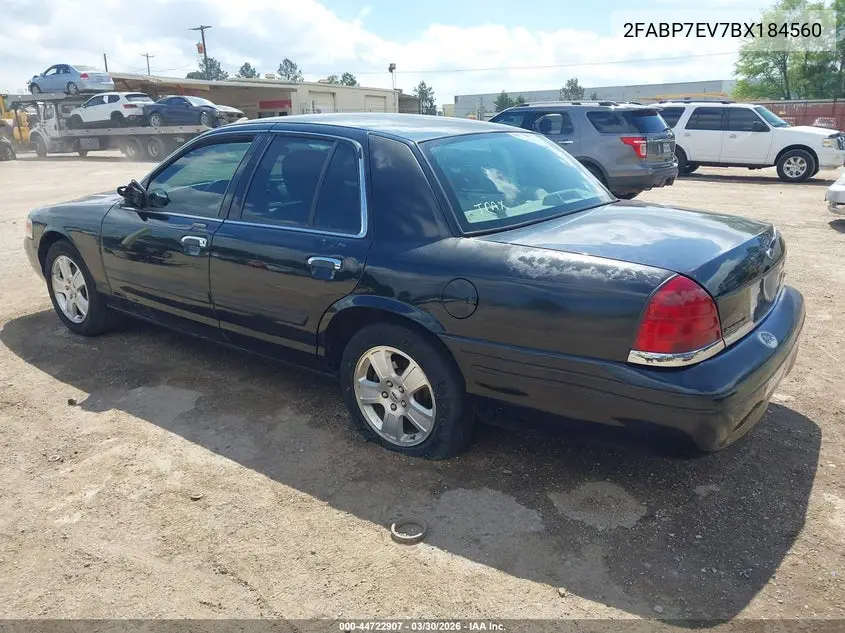 2011 Ford Crown Victoria Lx VIN: 2FABP7EV7BX184560 Lot: 44722907