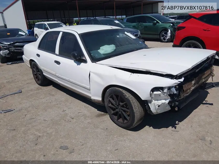 2011 Ford Crown Victoria Police Interceptor VIN: 2FABP7BVXBX107816 Lot: 45067044